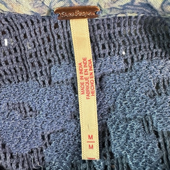 Free People Bohemian 70s Patchwork Hippie Lost Palms Craft Maxi Dress Medium - Picture 16 of 17